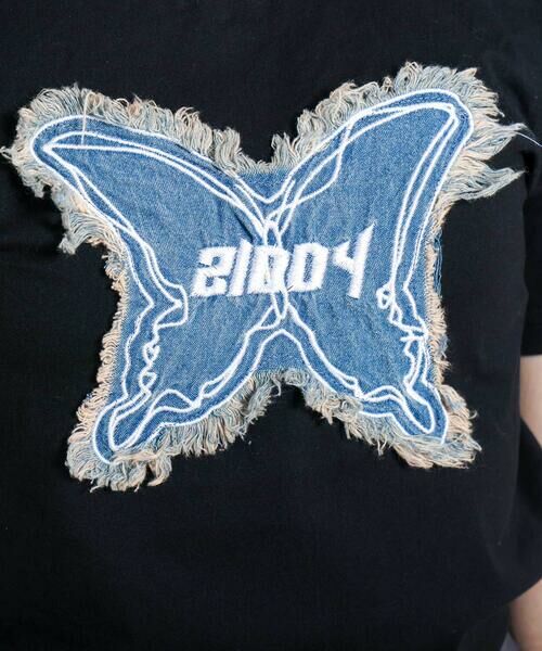 ZIDDY / ジディー Tシャツ | 【 ニコ☆プチ 掲載 】蝶モチーフTシャツ(130~160cm) | 詳細3