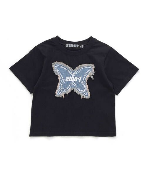 セール】 【 ニコ☆プチ 掲載 】蝶モチーフTシャツ(130~160cm