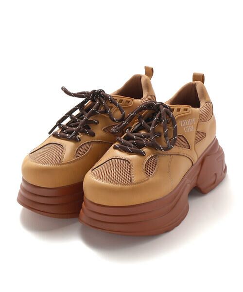 ニコ☆プチ 掲載 】ワンポイントロゴスニーカー(21~24cm