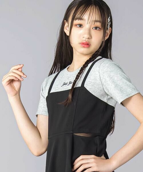 ZIDDY / ジディー ミニ丈・ひざ丈ワンピース | ドッキングワンピース(130~160cm) | 詳細3