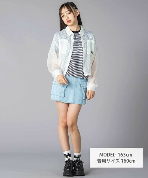 ZIDDY / ジディー セットアップ | シアーシャツ&半袖Tシャツセット(130~160cm) | 詳細1