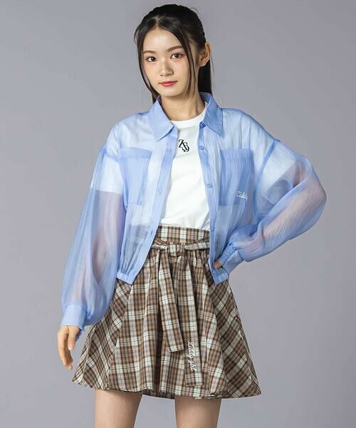 セール】 シアーシャツ&半袖Tシャツセット(130~160cm