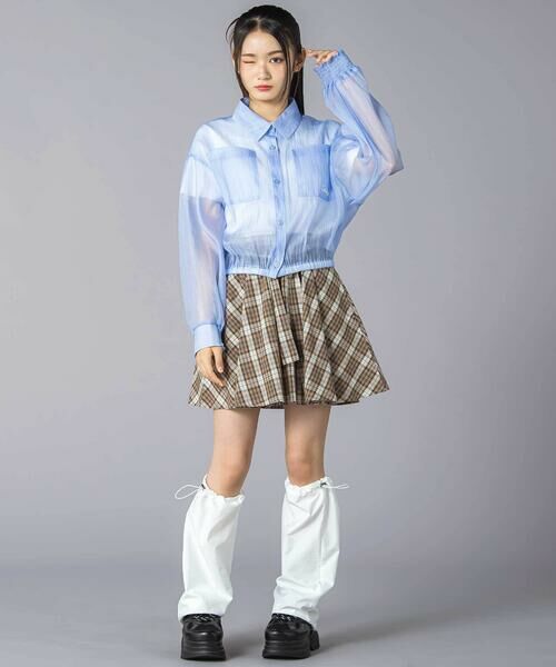 ZIDDY / ジディー セットアップ | シアーシャツ&半袖Tシャツセット(130~160cm) | 詳細11