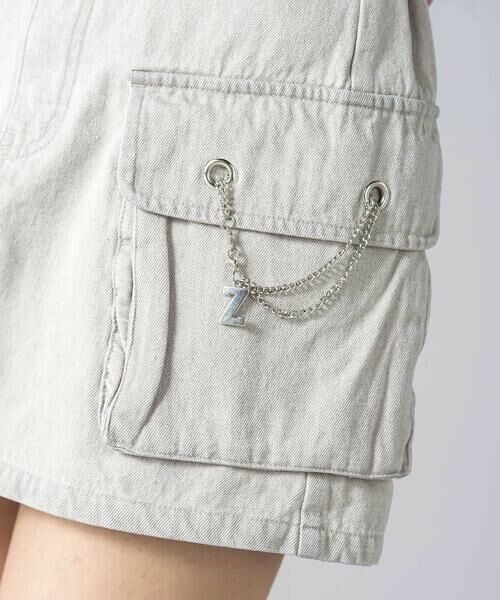 ZIDDY / ジディー ショート・ハーフ・半端丈パンツ | チェーン付きショートボトム(130~160cm) | 詳細14