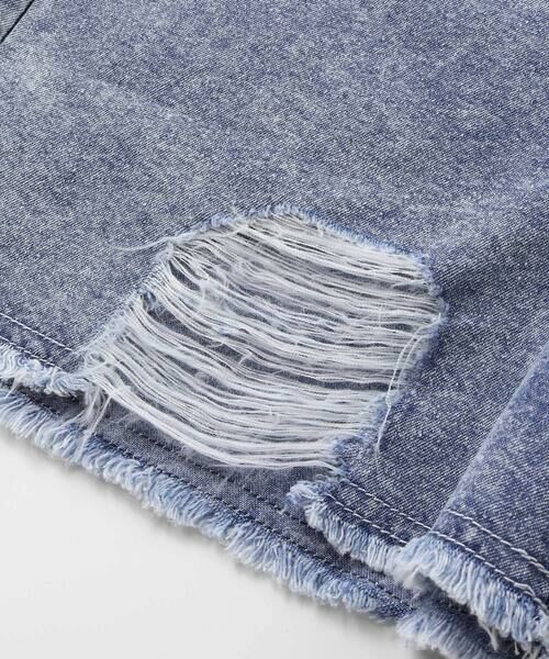 ZIDDY / ジディー ショート・ハーフ・半端丈パンツ | 【接触冷感】ブラスト&ダメージ加工デニムパンツ | 詳細9