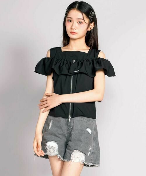 ZIDDY / ジディー ショート・ハーフ・半端丈パンツ | 【接触冷感】ブラスト&ダメージ加工デニムパンツ | 詳細16