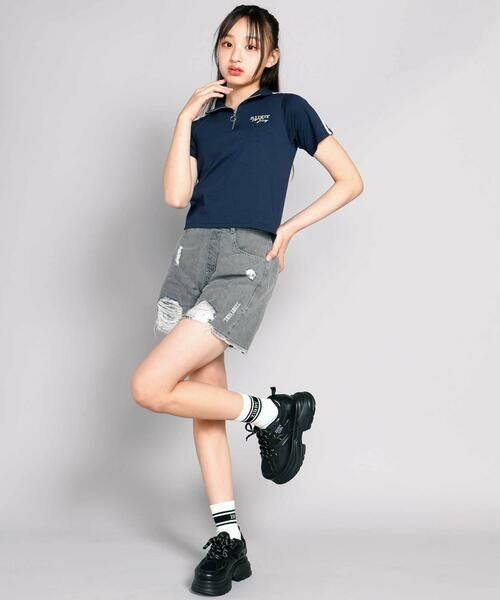 ZIDDY / ジディー ショート・ハーフ・半端丈パンツ | 【接触冷感】ブラスト&ダメージ加工デニムパンツ | 詳細17