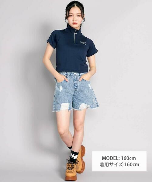 ZIDDY / ジディー Tシャツ | 【接触冷感】ハーフジップトップス | 詳細6