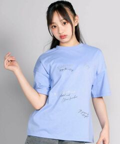 ZIDDY / ジディー Tシャツ | 【接触冷感】ラインストーンロゴTシャツ