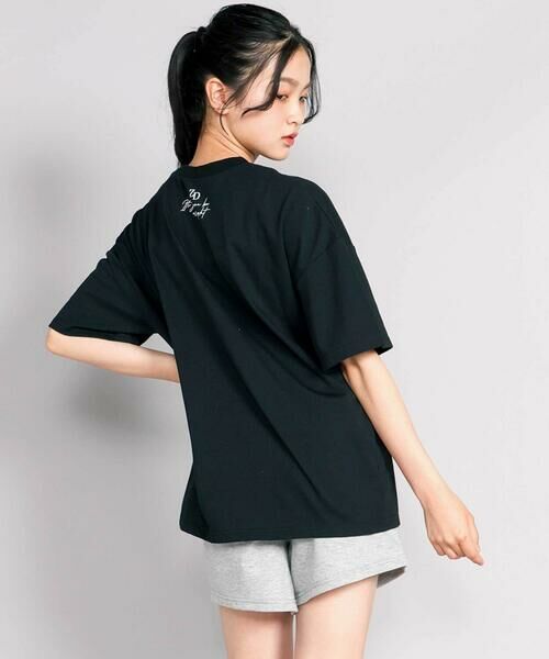 ZIDDY / ジディー Tシャツ | 【接触冷感】ラインストーンロゴTシャツ | 詳細3