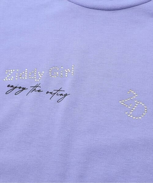 ZIDDY / ジディー Tシャツ | 【接触冷感】ラインストーンロゴTシャツ | 詳細14