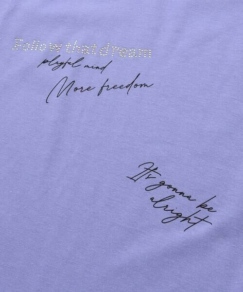 ZIDDY / ジディー Tシャツ | 【接触冷感】ラインストーンロゴTシャツ | 詳細15