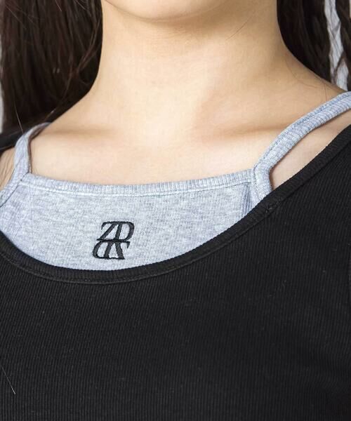 ZIDDY / ジディー タンクトップ | 重ね着風カップ付きタンクトップ(130~160cm) | 詳細3