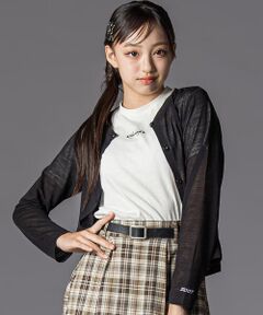 ZIDDY / ジディー カーディガン・ボレロ | シアーカーディガン＆半袖ロゴTシャツ(130~160cm)