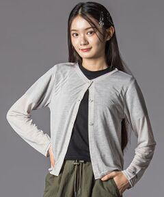 ZIDDY / ジディー カーディガン・ボレロ | シアーカーディガン＆半袖ロゴTシャツ(130~160cm)