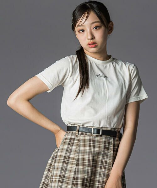 ZIDDY / ジディー カーディガン・ボレロ | シアーカーディガン＆半袖ロゴTシャツ(130~160cm) | 詳細2