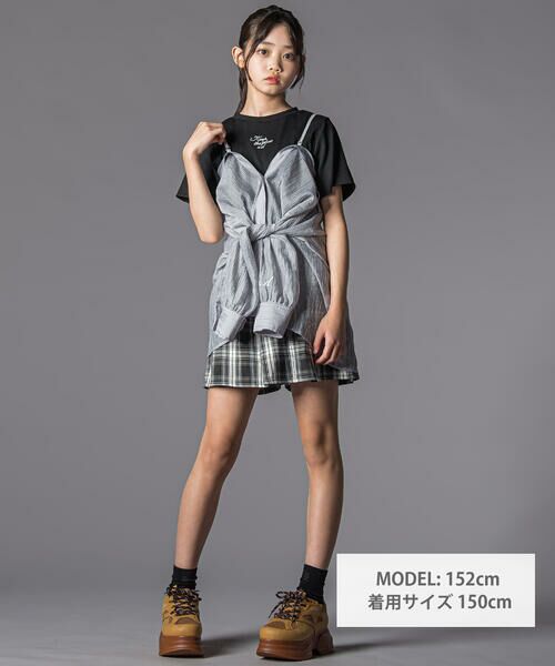 ZIDDY / ジディー シャツ・ブラウス | オフショルダー2WAY長袖シャツ&半袖Tシャツセット(130~160cm) | 詳細2