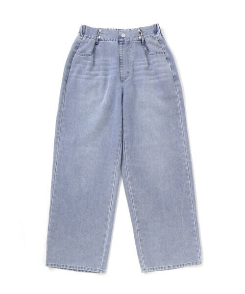 ZIDDY / ジディー チノ・ワークパンツ | ハートプリントワイドデニムパンツ(130~160cm) | 詳細3