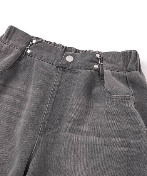 ZIDDY / ジディー チノ・ワークパンツ | ハートプリントワイドデニムパンツ(130~160cm) | 詳細11