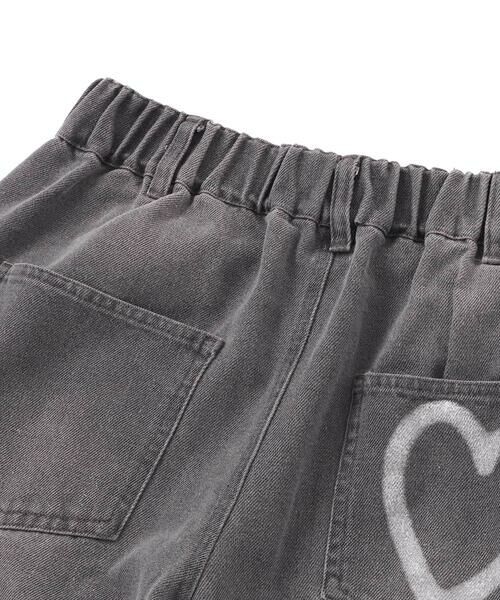 ZIDDY / ジディー チノ・ワークパンツ | ハートプリントワイドデニムパンツ(130~160cm) | 詳細14