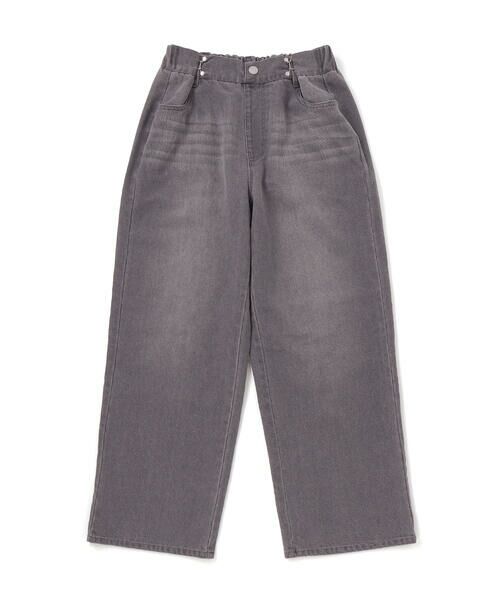 ZIDDY / ジディー チノ・ワークパンツ | ハートプリントワイドデニムパンツ(130~160cm) | 詳細9