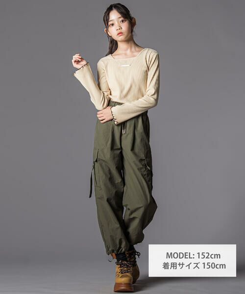 ZIDDY / ジディー チノ・ワークパンツ | ドロストナイロンカーゴパンツ(130~160cm) | 詳細10