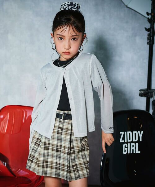 ZIDDY / ジディー ショート・ハーフ・半端丈パンツ | 合皮ベルト付きチェックスカパン(130~160cm) | 詳細20