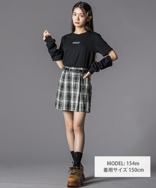 ZIDDY / ジディー Tシャツ | 2WAYデザイン長袖Tシャツ(130~160cm) | 詳細1