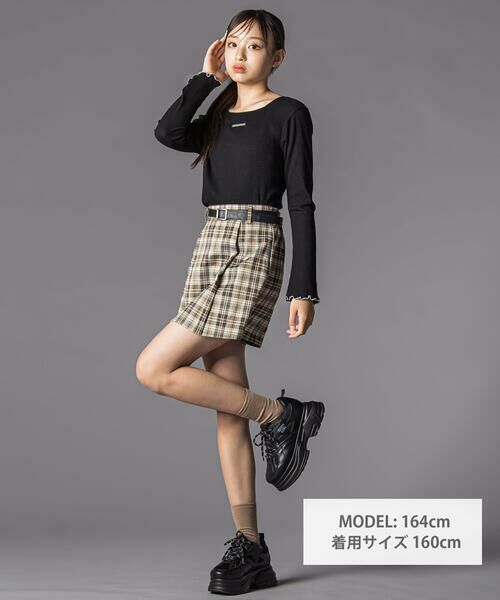 ZIDDY / ジディー Tシャツ | 【 ニコ☆プチ 掲載 】メロウリブテレコ長袖Tシャツ(130~160cm) | 詳細1