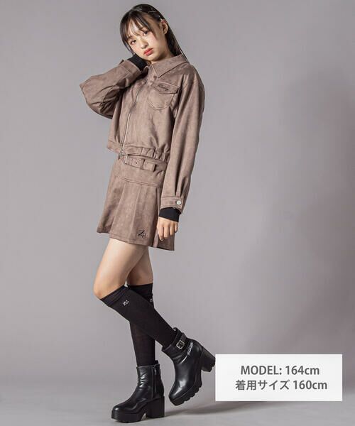 ZIDDY / ジディー その他アウター | スウェードポンチジャケット(130~160cm) | 詳細1