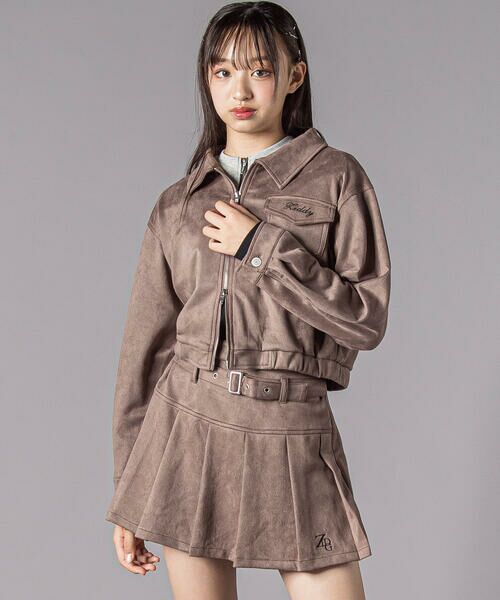 ZIDDY / ジディー その他アウター | スウェードポンチジャケット(130~160cm) | 詳細2