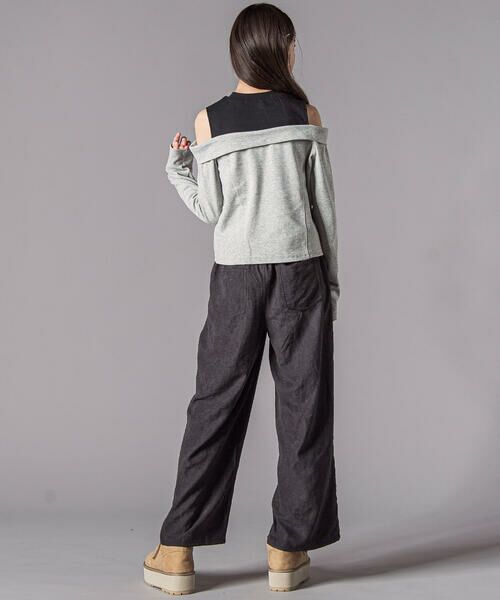 ZIDDY / ジディー その他パンツ | キーホルダー付きサテンライクワイドパンツ(130~160cm) | 詳細3