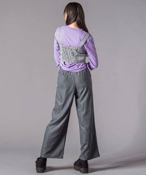 ZIDDY / ジディー その他パンツ | キーホルダー付きサテンライクワイドパンツ(130~160cm) | 詳細9