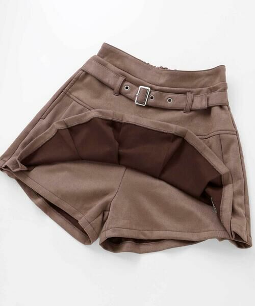 ZIDDY / ジディー ショート・ハーフ・半端丈パンツ | スエードポンチプリーツスカパン(130~160cm) | 詳細15