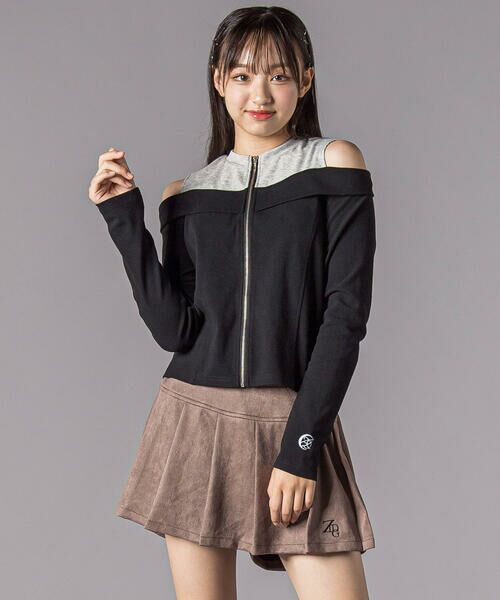 ZIDDY / ジディー ショート・ハーフ・半端丈パンツ | スエードポンチプリーツスカパン(130~160cm) | 詳細4