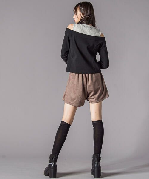 ZIDDY / ジディー ショート・ハーフ・半端丈パンツ | スエードポンチプリーツスカパン(130~160cm) | 詳細5