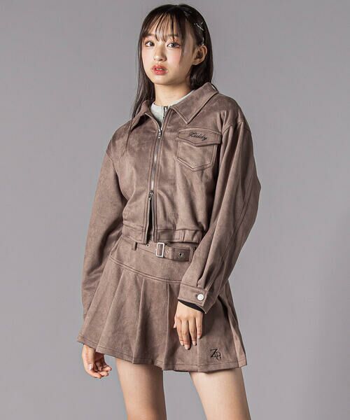 ZIDDY / ジディー ショート・ハーフ・半端丈パンツ | スエードポンチプリーツスカパン(130~160cm) | 詳細6