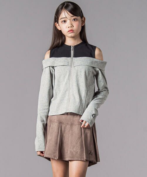 ZIDDY / ジディー ショート・ハーフ・半端丈パンツ | スエードポンチプリーツスカパン(130~160cm) | 詳細8