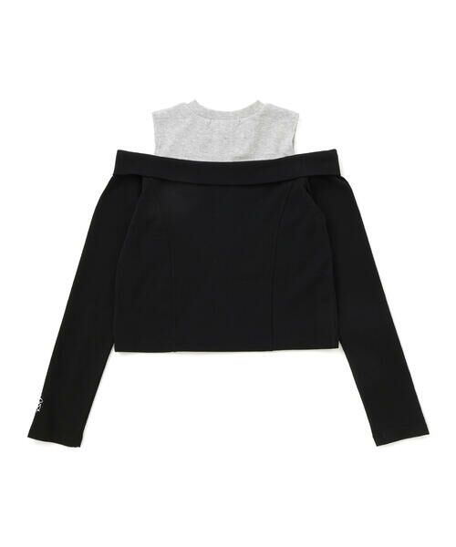 ZIDDY / ジディー Tシャツ | オフショルダージップトップス(130~160cm) | 詳細5