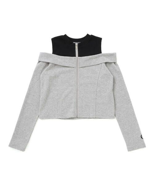 ZIDDY / ジディー Tシャツ | オフショルダージップトップス(130~160cm) | 詳細12