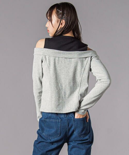 ZIDDY / ジディー Tシャツ | オフショルダージップトップス(130~160cm) | 詳細9