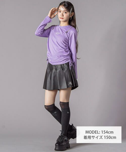 ZIDDY / ジディー Tシャツ | 肩あきドロストトップス(130~160cm) | 詳細3