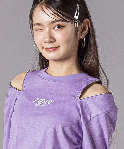 ZIDDY / ジディー Tシャツ | 肩あきドロストトップス(130~160cm) | 詳細7