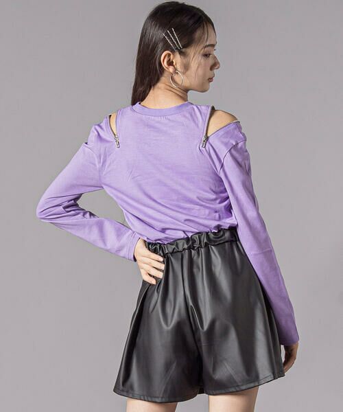 ZIDDY / ジディー Tシャツ | 肩あきドロストトップス(130~160cm) | 詳細9