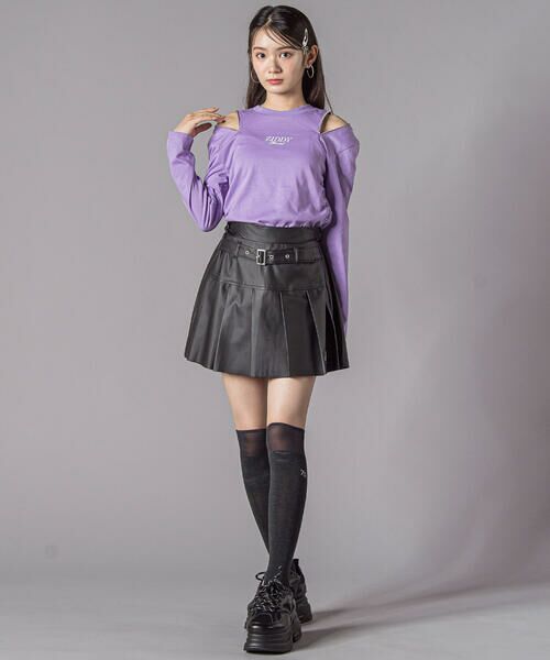 ZIDDY / ジディー Tシャツ | 肩あきドロストトップス(130~160cm) | 詳細10