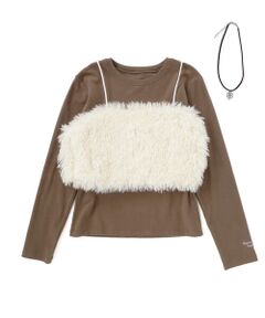 ZIDDY / ジディー その他トップス | ネックレス付きトップス＆ビスチェセット(130~160cm)