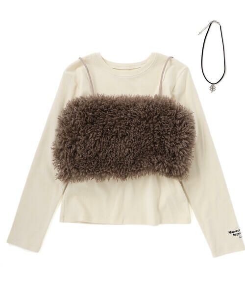 ZIDDY / ジディー その他トップス | ネックレス付きトップス&ビスチェセット(130~160cm) | 詳細7