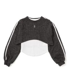 ZIDDY / ジディー その他トップス | メランジニット＆長袖リブTシャツセット(130~160cm)