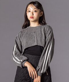 ZIDDY / ジディー その他トップス | メランジニット＆長袖リブTシャツセット(130~160cm)