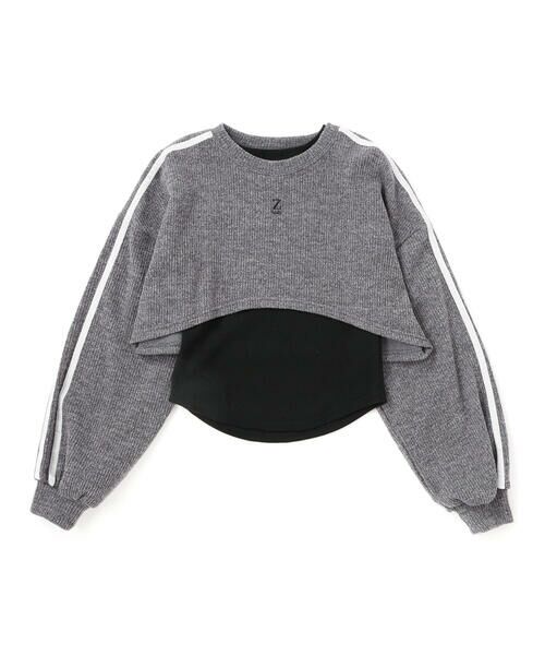 ZIDDY / ジディー その他トップス | メランジニット＆長袖リブTシャツセット(130~160cm) | 詳細12